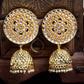Golden Jhumki Earrings for Womens by House of Ree | Swadesiicart