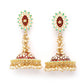 Stylish Partywear Maroon Meenakari Earrings for Womens by House of Ree | Swadesiicart