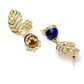 Peacock Feather Pattern Blue Jhumki Drop Earrings for Womens by House of Ree | Swadesiicart