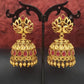 JS Fashion Designer Matte Gold Polish Earrings – Fancy & Beautiful Party Wear Jewelry for Women | Swadesiicart