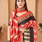 Aayaa Designer Winter Collection Printed Saree With Shawl - Multi Color