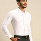 Ramraj Cotton Mens Full Sleeve White Shirt Plus Size - 100% Cotton | Swadesiicart