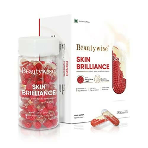 Beautywise Dual Action Skin Brilliance Veg Capsules | Swadesiicart