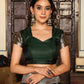 Shree Shyam Fashion Dark Green Silk Saree