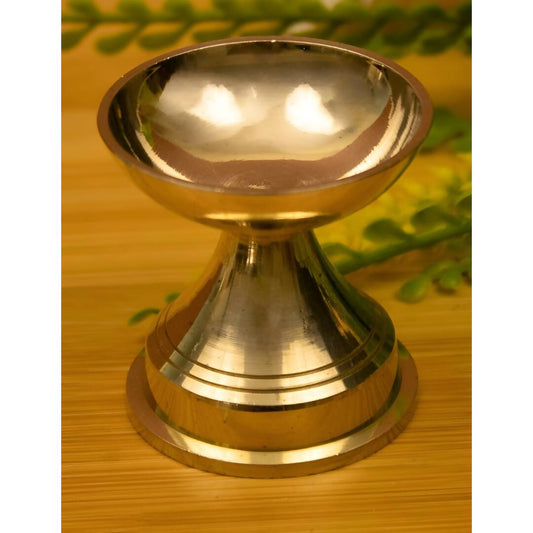Spillbox Gold-Toned Brass Niranjan Deep Pooja Essential | Swadesiicart