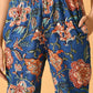 Myshka Women's Blue Printed Coat With Trousers - Swadesiicart