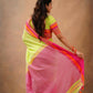 Exclusive Collection Light Green Beautiful Khadi Cotton Handloom Saree - Swadesiicart
