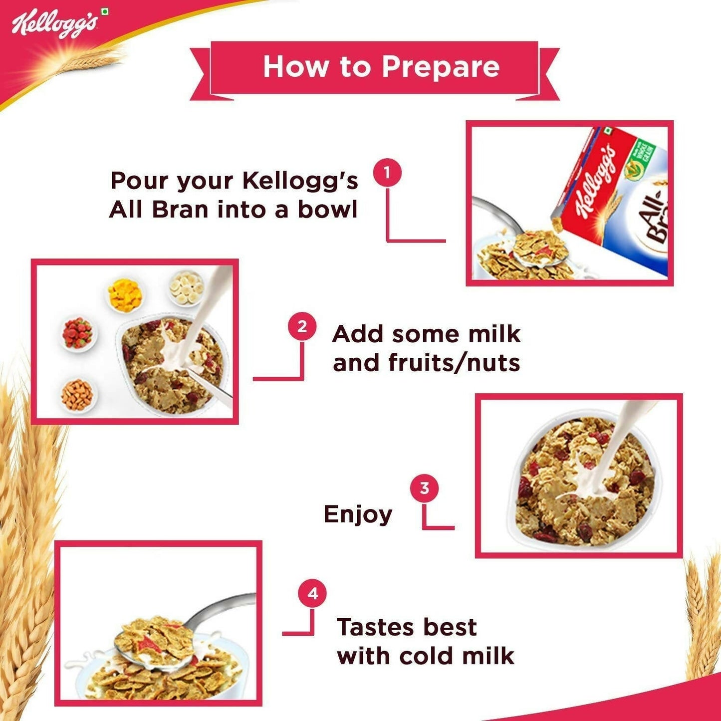 Kellogg’s All Bran Wheat Flakes - Swadesiicart