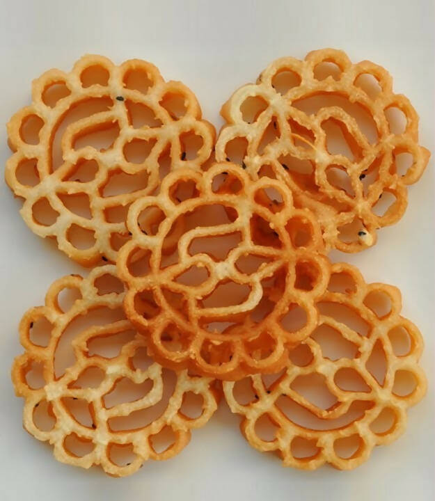 Mee Konaseema Stores Gulabi Puvvu (Rose Flower Cookie) - Mee konaseema Stores