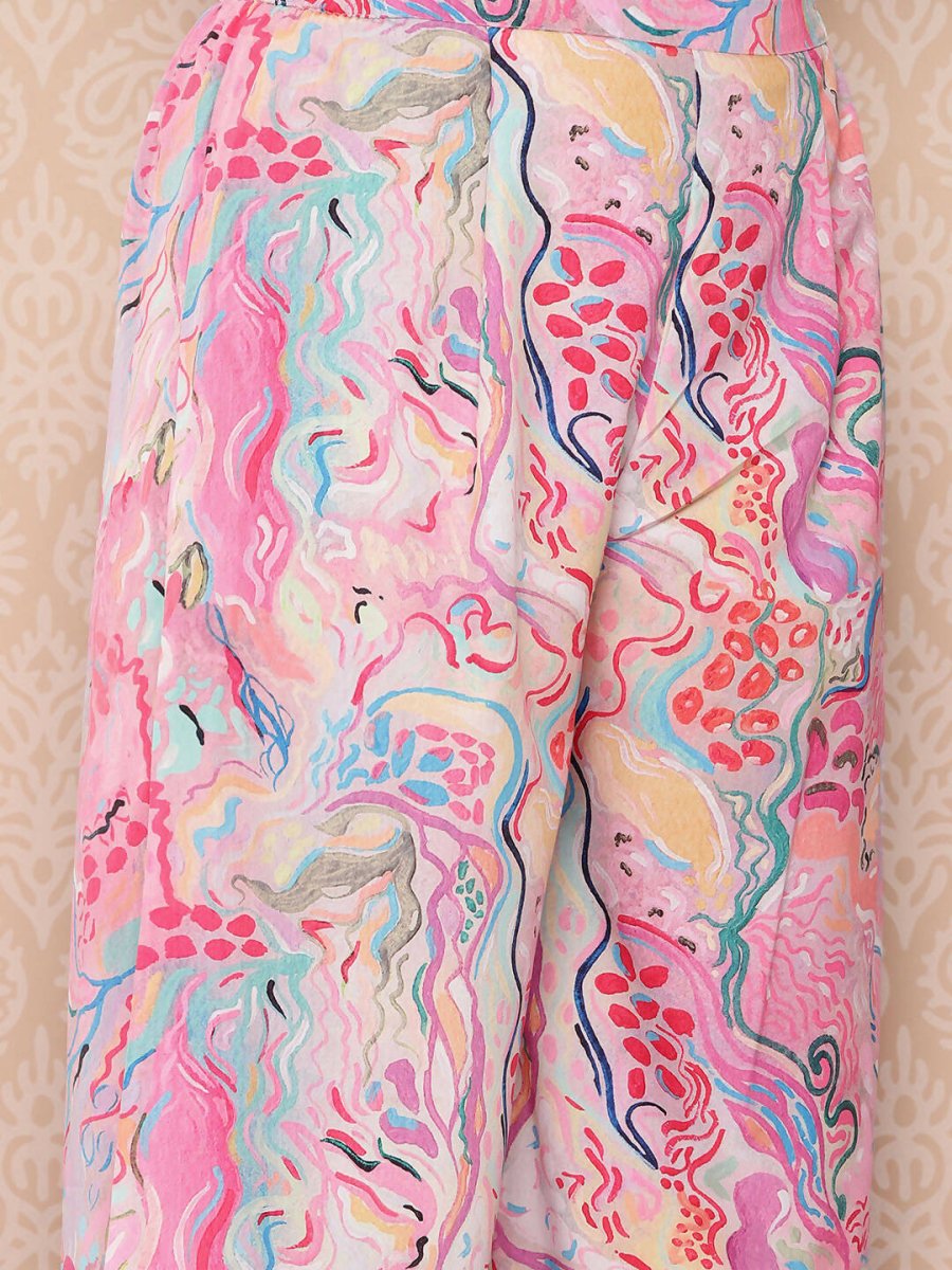 Ahalyaa Women's Traditional Wear Co-ods - Multi | Swadesiicart