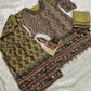 Anaita Yellow Heavy Crepe Silk Ready Made Suit with Multi Digital Printed & Aari Work
