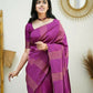 Partywear Designer Pink Banarasi Silk Fancy Saree - Starwalk | Swadesiicart