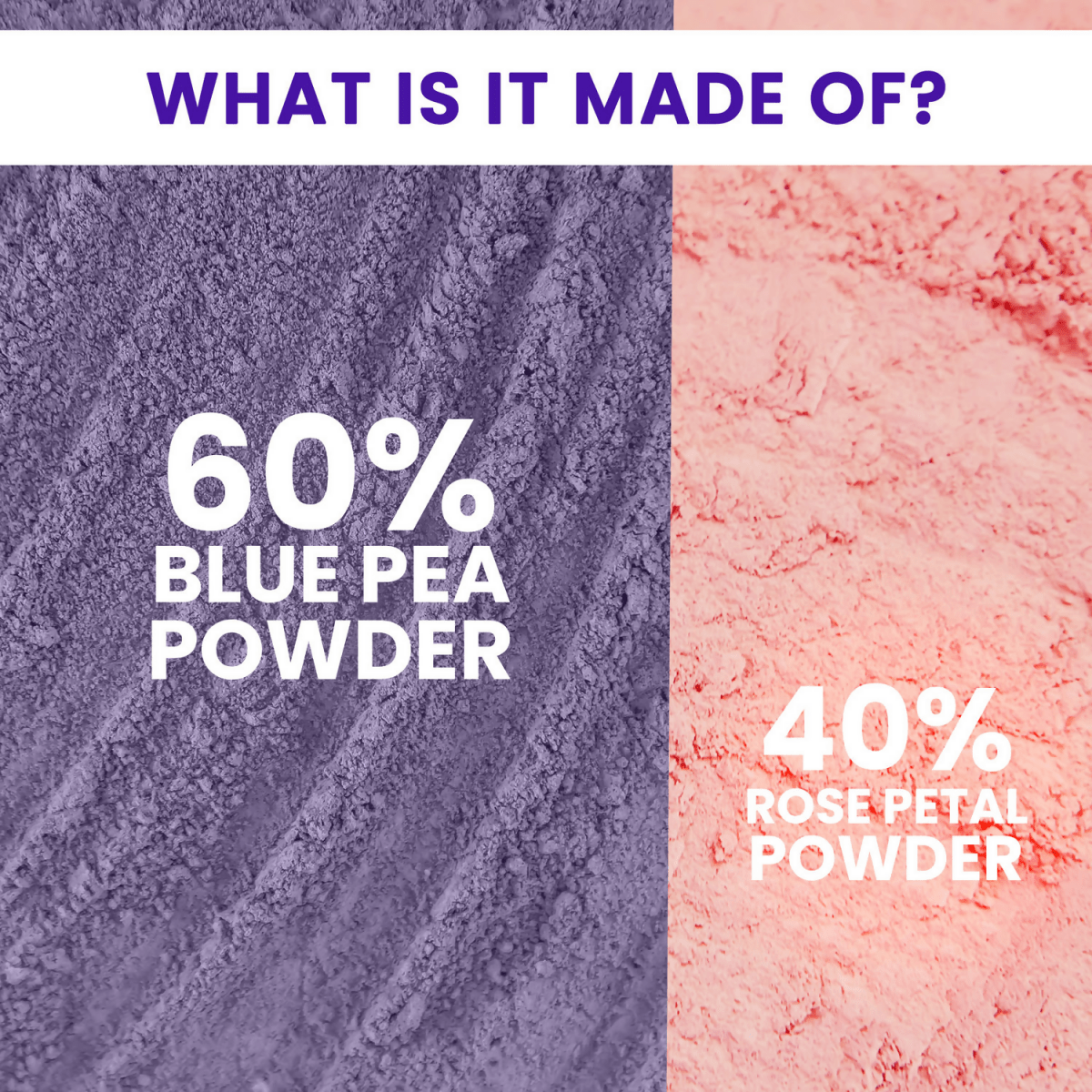 Alps Goodness 100% Natural Blue Pea & Rose Petal Beauty Mask For Skin - Swadesiicart