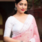 Pink Poly Georgette Ethnic Motifs Saree with Unstitched Blouse - Hiral Fashion | Swadesiicart