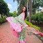 Vamsee Bhavi Pink Tussar Dola Satin Silk Saree - Swadesiicart