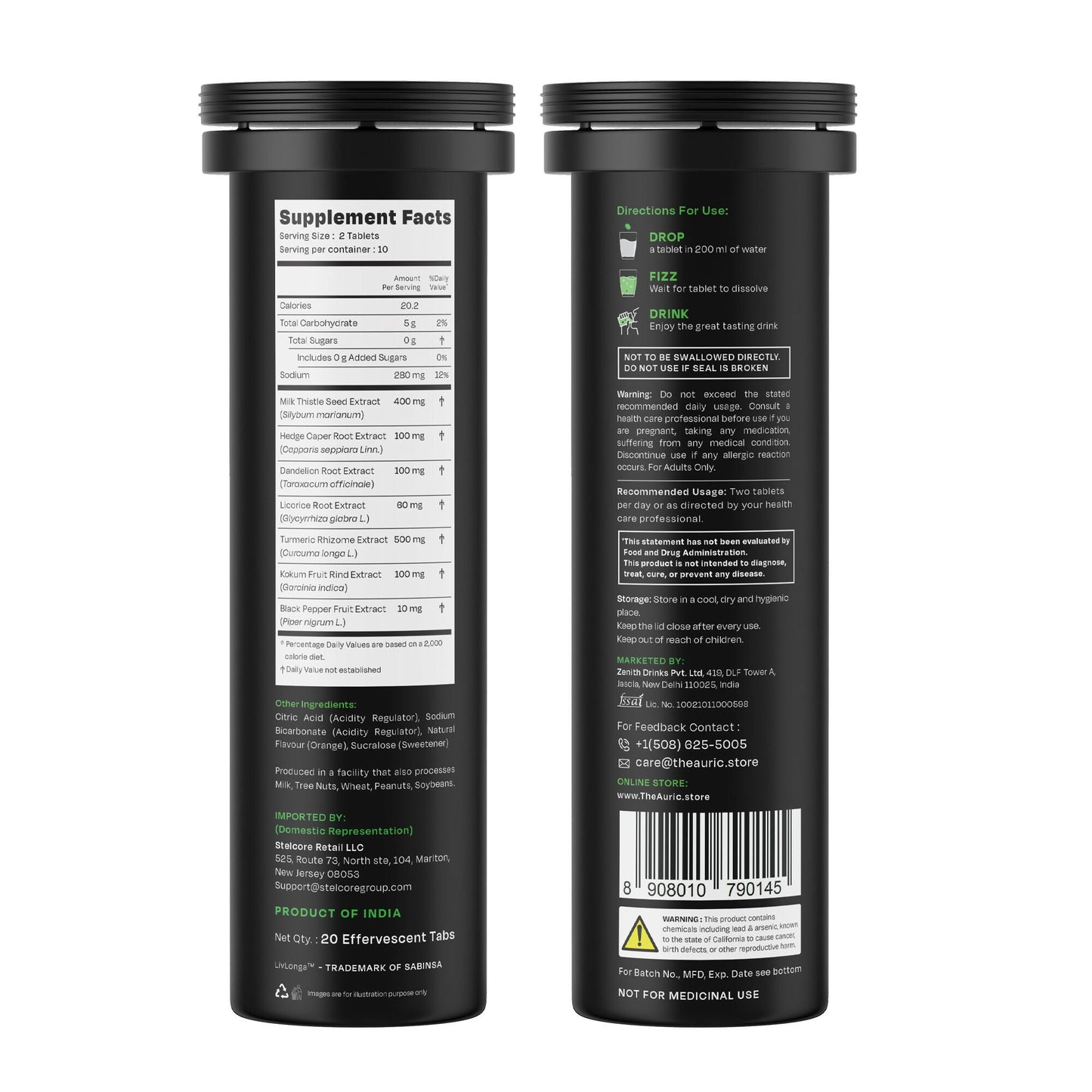 Auric Herbal Liver Support Supplement | Swadesiicart