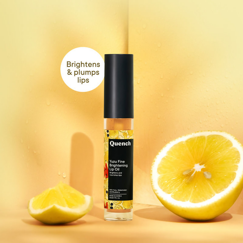 Quench Brightening Korean Lip Oil with Yuzu Vitamin C | Swadesiicart
