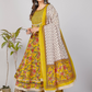 NOZ2TOZ Women's Yellow Anarkali Kurta & Pant With Dupatta Set- (3pcs Set) - Swadesiicart
