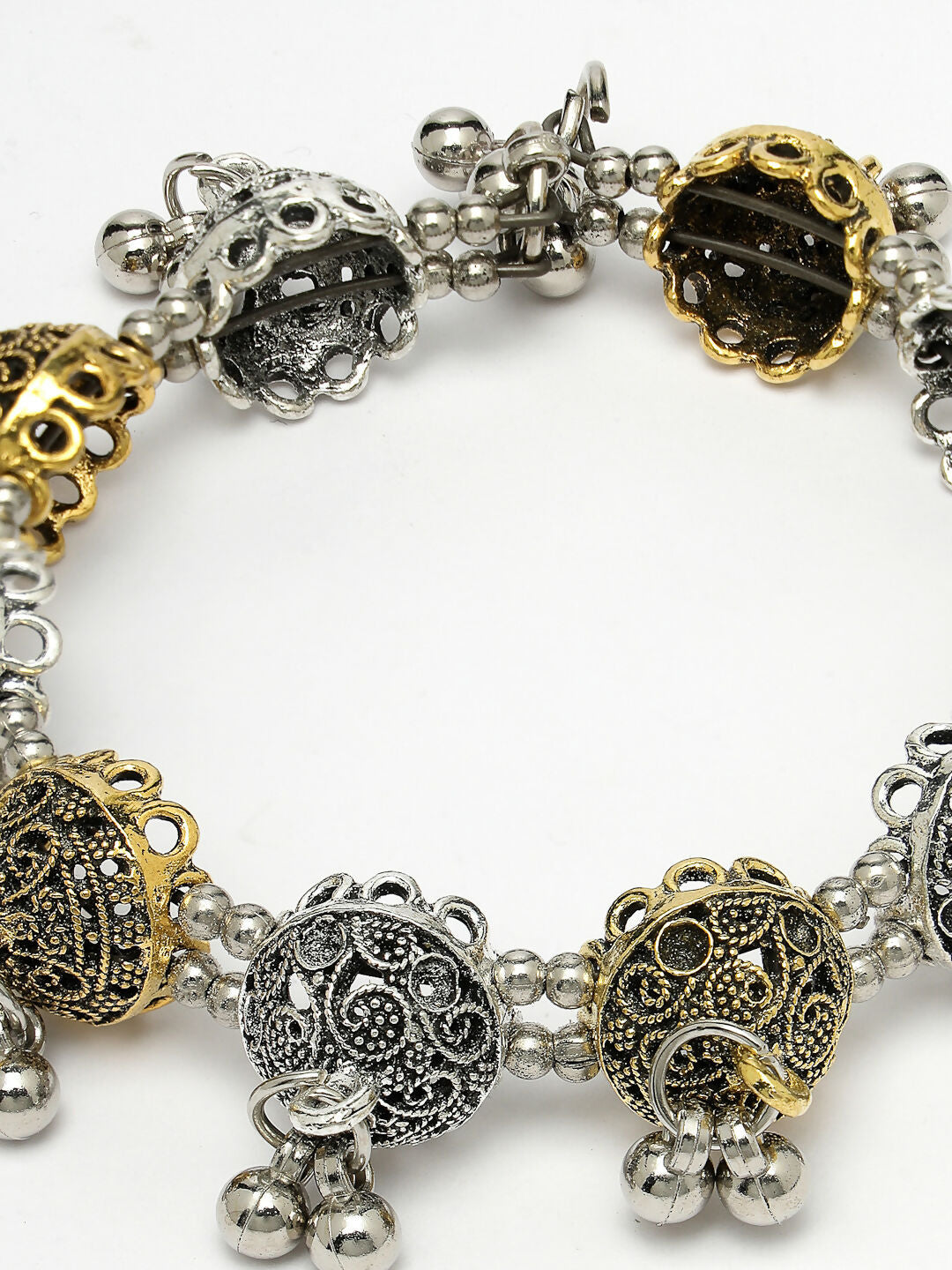 NVR Women's Gold-Polished Stylish Latest Design Multicolor Bracelet - Swadesiicart