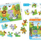 Braintastic Educational Game (3-6 yrs):Animal World / Kids Toys/Write & Wipe Activity Sheets/ Free 12 pc Puzzles