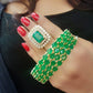 Gold-Polished Alloy American Diamond Bangles And Ring Set - The Pari - The Pari - Dinesh Associates