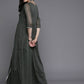 Ahalyaa Women's Traditional wear Kurta Set - Grey | Swadesiicart