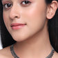 NVR Women Silver-Plated Oxidised Necklace | Swadesiicart