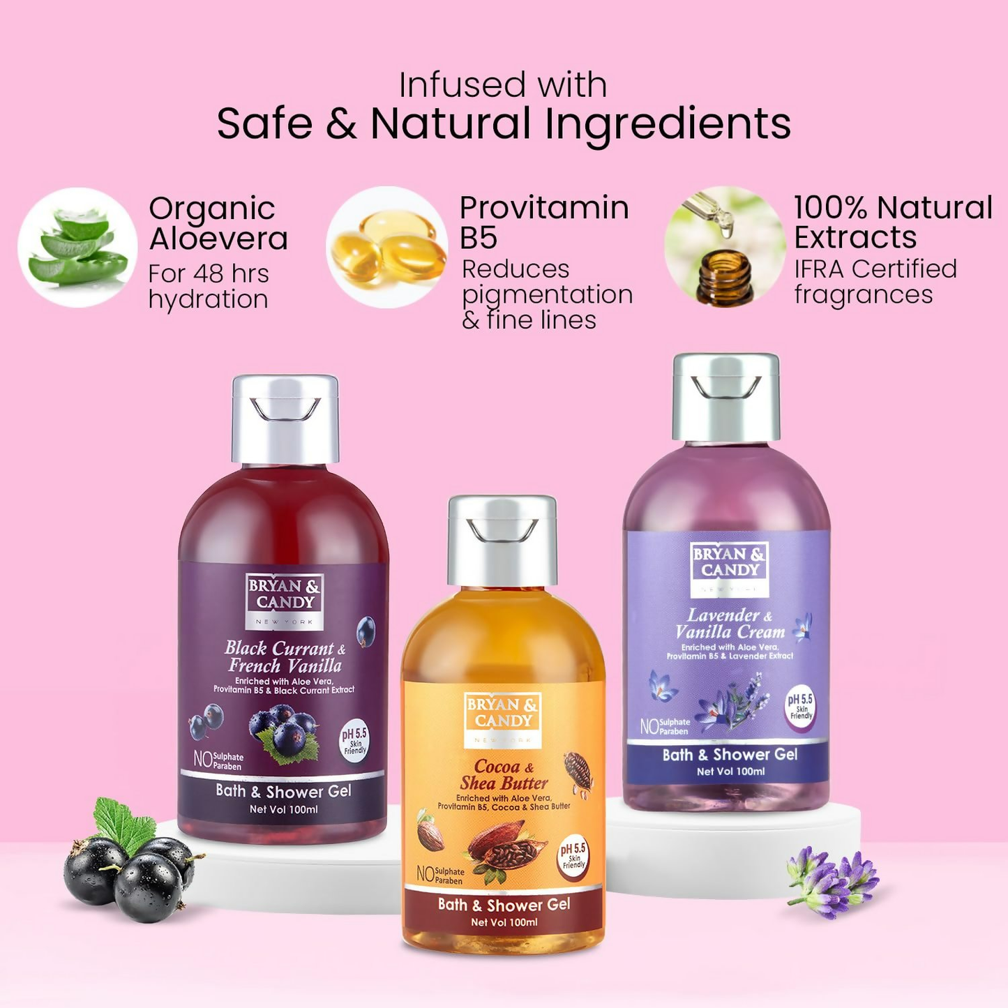 Bryan & Candy Luxurious Bliss Essential Shower Gel Combo - Swadesiicart