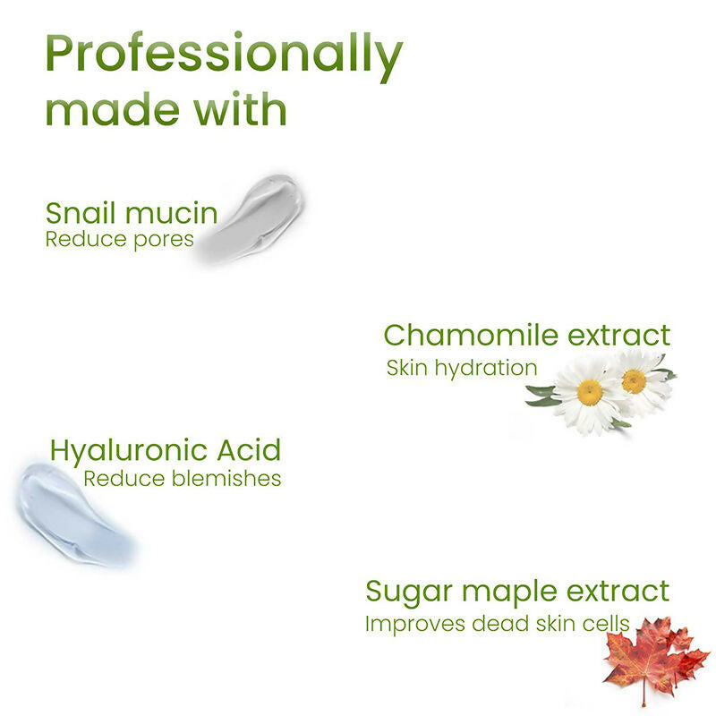 Professional O3+ Snail Mucin Instant Glass Sheet Mask - Swadesiicart
