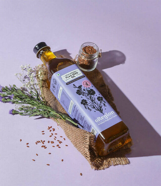 oRegion Cold Pressed Flaxseed Oil - Swadesiicart
