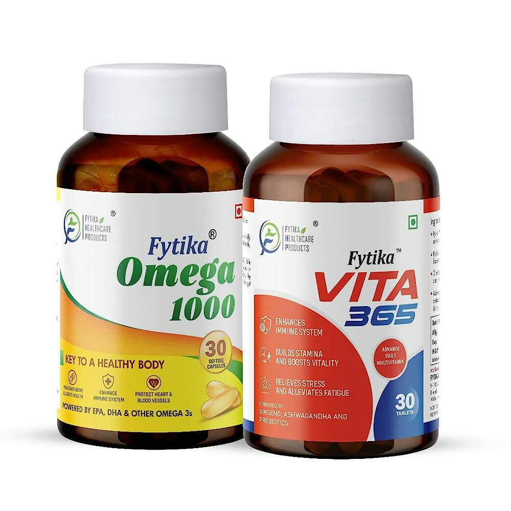 Fytika Vita 365 & Omega 1000 Combo - Swadesiicart
