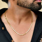 VOJ Gold-Polished Biscuit Shaped Chain For Men | Swadesiicart