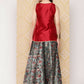 Ahalyaa Women's Traditional Wear Co-ods - Red