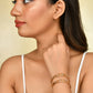 VOJ Stainless Steel Beads Gold-Polished Bangle Set (Pack of 2) - Swadesiicart