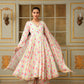 Pomcha Jaipur Pink Saadgi Gulistan Anarkali Set | Swadesiicart
