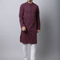 Even Apparels Black Pure Cotton Men's Kurta With Band Collar (STR1173) | Swadesiicart