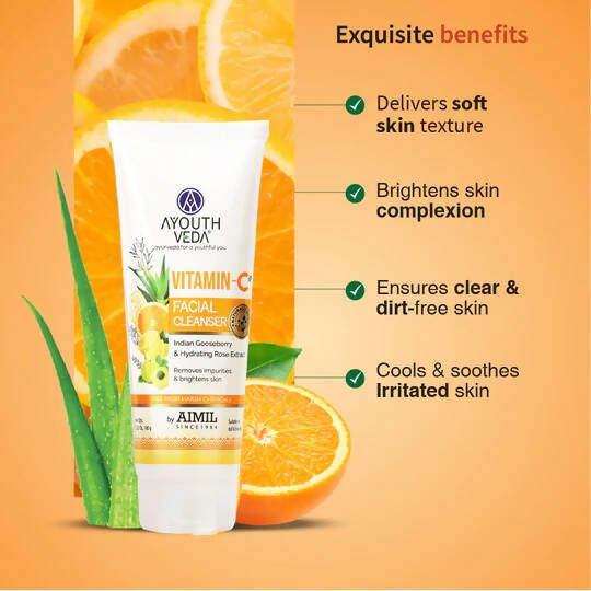 Ayouthveda Vitamin-C Facial Cleanser - Swadesiicart
