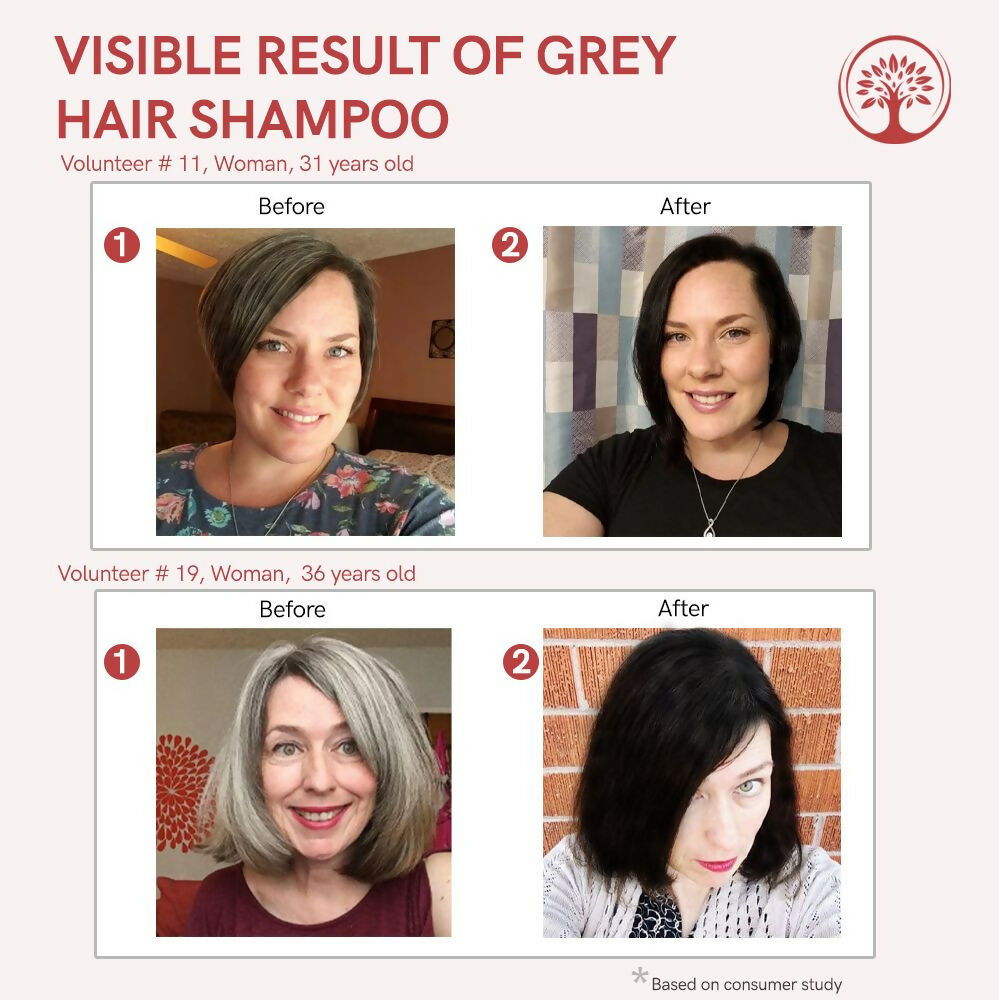Ivory Natural Grey Hair Shampoo For Nature-Inspired Grey Coverage And Revitalization | Swadesiicart