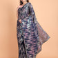 Vamsee Dhavani Navy Blue Georgette Saree - Swadesiicart