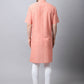 Even Apparels Beige Pure Cotton Men's Kurta With Band Collar (STR1171) | Swadesiicart