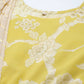 Ahalyaa Womens Lemmon Yellow Crepe Digital Printed Drapped Dress | Swadesiicart