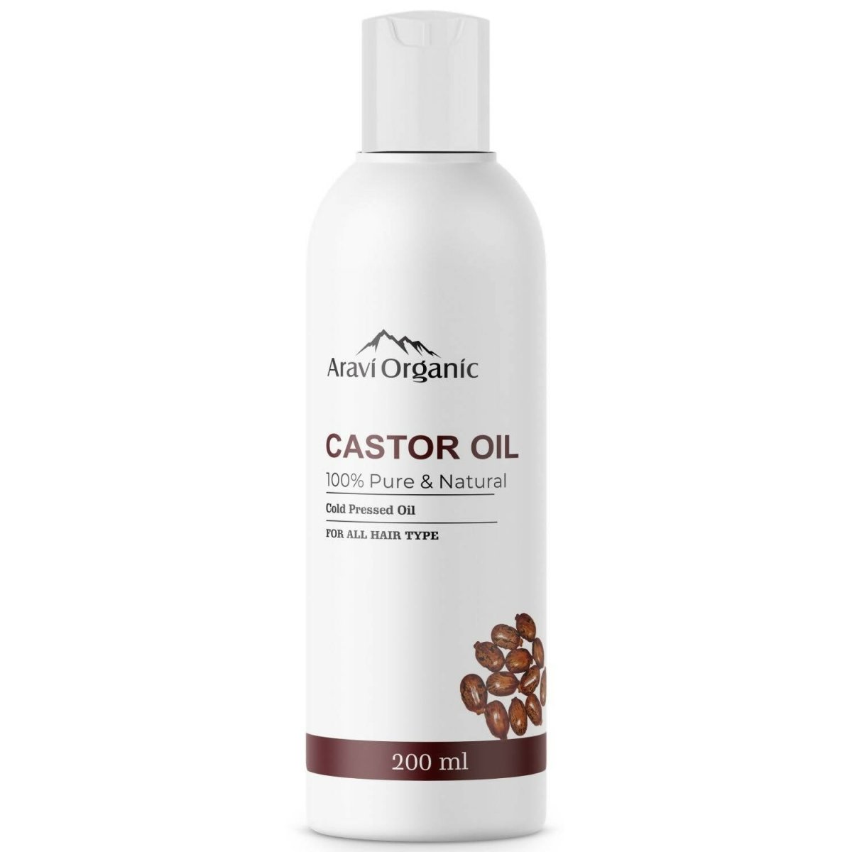 Aravi Organic 100% Pure Cold Pressed Castor Carrier Oil | Swadesiicart