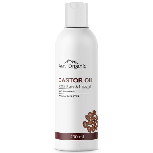 Aravi Organic 100% Pure Cold Pressed Castor Carrier Oil | Swadesiicart