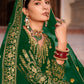 Green Velvet Front & Back Embroidery Wedding Anarkali Suit - Emponline | Swadesiicart