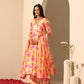 Pomcha Jaipur Yellow Gul Rangrez Angrakha Set | Swadesiicart