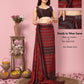 Attractive These Party Wear Ready To Wear Saree - Burgundy | Swadesiicart