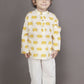 Breathables Kids Cotton Night Suit – Yellow Elephant Print Kurta & Pyjama Co-Ord Set For Boys & Girls