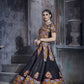 AI Fashion Black Art Silk Designer Navratri Lehenga Choli Collection