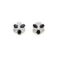 stone stud (Black and white) - Ruby Raang - Ruby Raang Studio