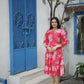 Aayaa Designer Printed One Piece Dress - Multi Color